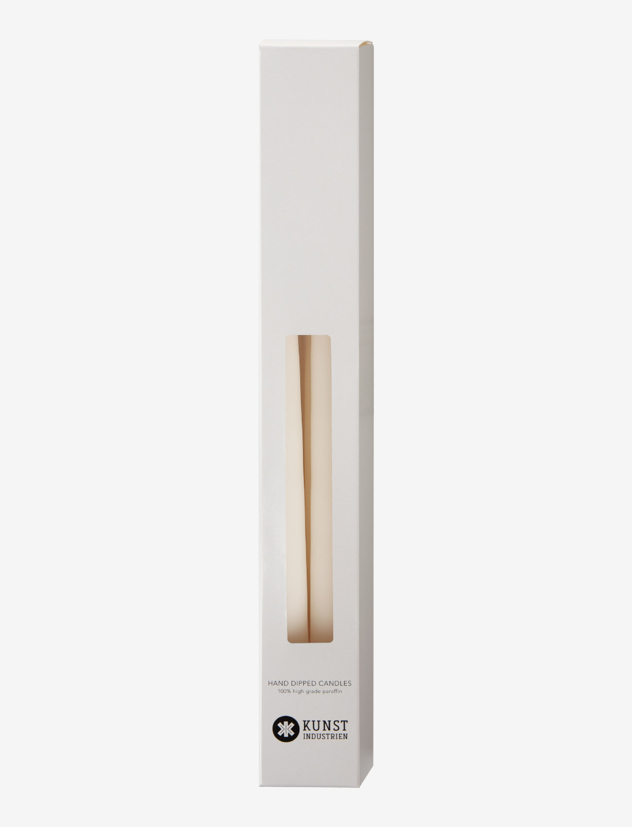 Kunstindustrien - Hand Dipped Candles, 4 pack - stagelys - offwhite - 2