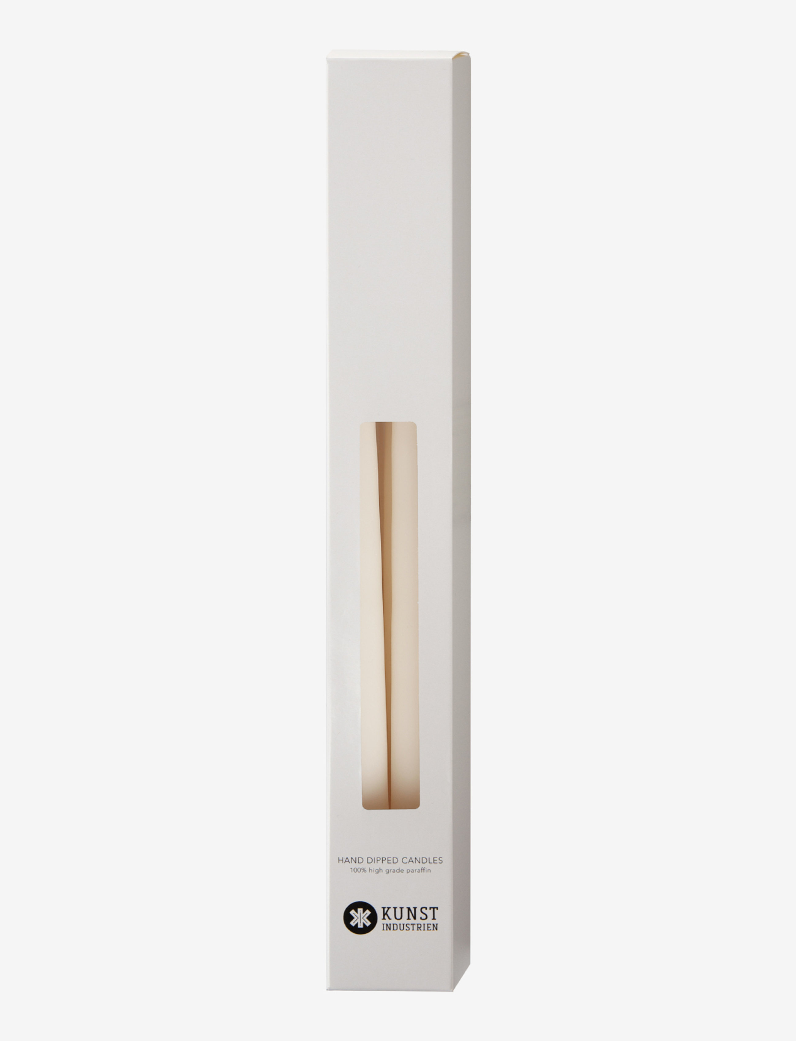 Kunstindustrien - Hand Dipped Candles, 4 pack - taper candles - offwhite - 2
