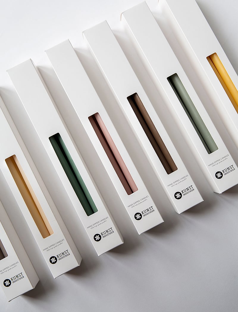 Kunstindustrien - Hand Dipped Candles, 4 pack - kupuj według ceny - offwhite - 4