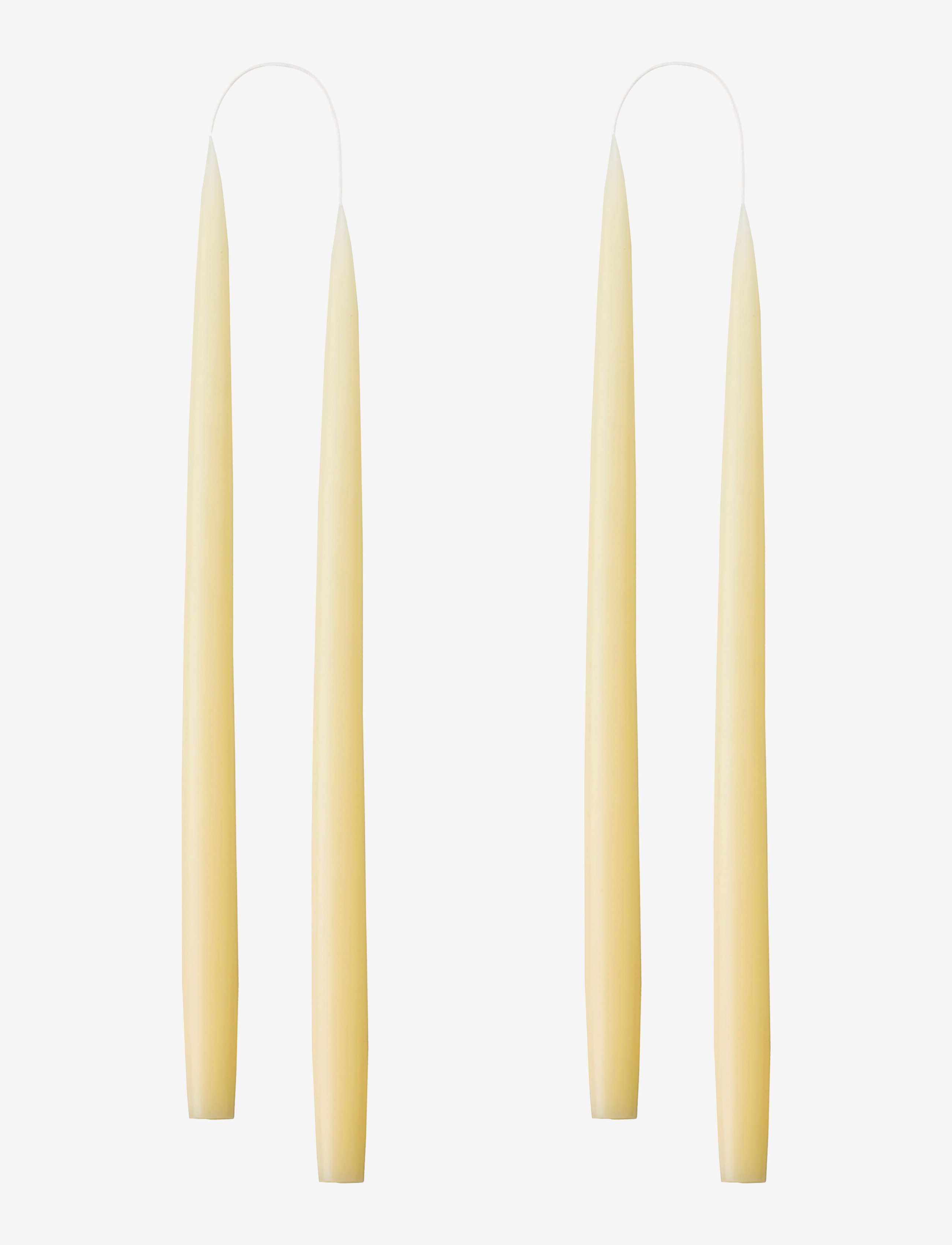 KUNSTINDUSTRIEN Hand Dipped Candles, 4 Pack Gelb - One Size - Unisex