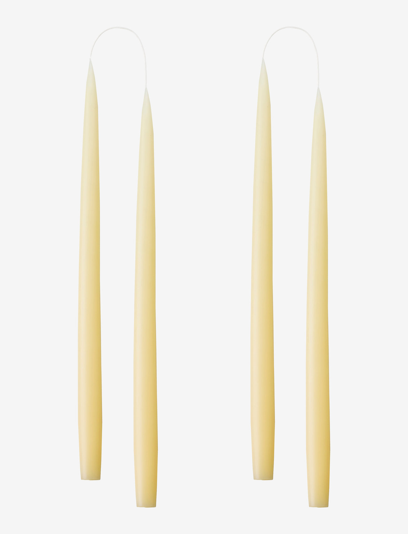 Kunstindustrien - Hand Dipped Candles, 4 pack - de laveste prisene - ivory - 0