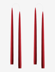 Hand Dipped Candles, 4 pack - DARK RED