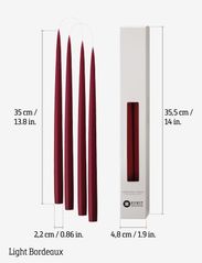 Kunstindustrien - Hand Dipped Candles, 4 pack - lowest prices - bordeaux - 2