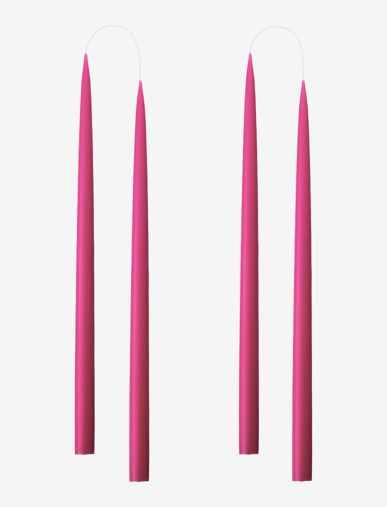 Kunstindustrien - Hand Dipped Candles, 4 pack - nach preis einkaufen - cerise - 0