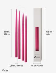 Kunstindustrien - Hand Dipped Candles, 4 pack - lowest prices - cerise - 2