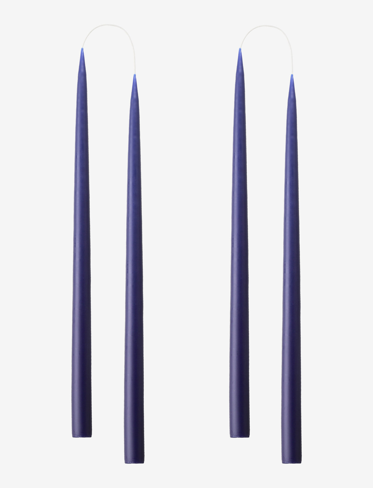 Kunstindustrien - Hand Dipped Candles, 4 pack - nach preis einkaufen - antique blue - 0