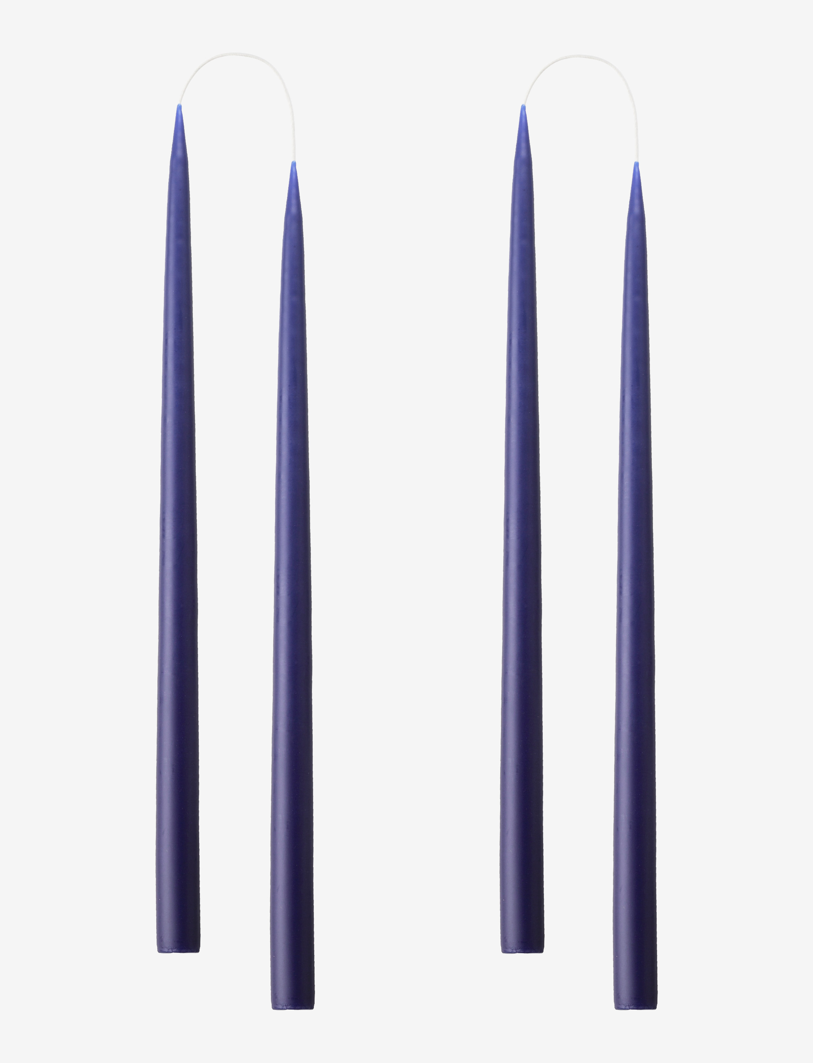 Kunstindustrien Hand Dipped Candles, 4 pack - Interiør - ANTIQUE BLUE / blue