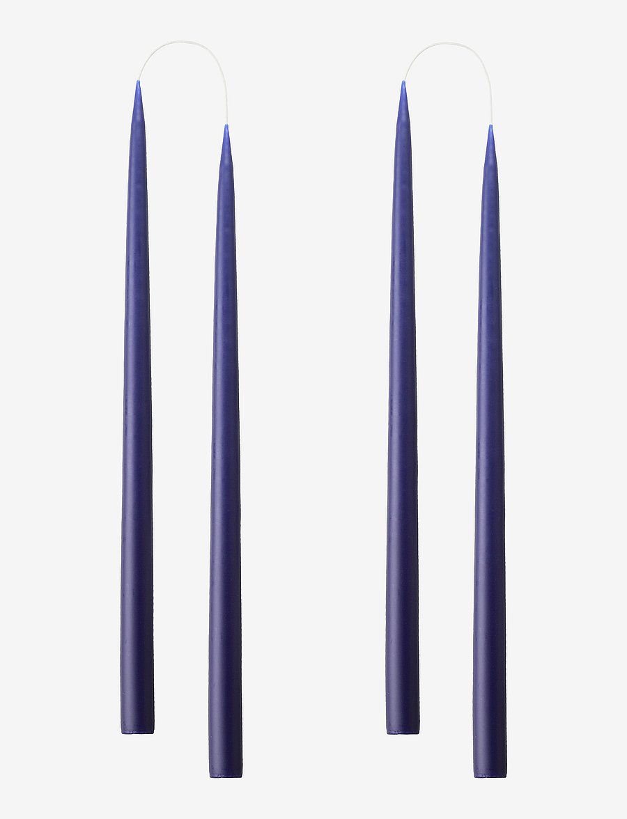 Kunstindustrien - Hand Dipped Candles, 4 pack - tischkerzen - antique blue - 1