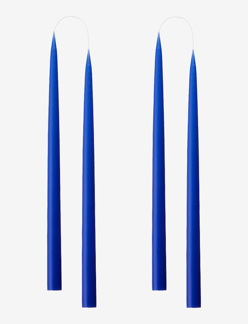 Kunstindustrien - Hand Dipped Candles, 4 pack - pikad küünlad - cobult blue - 1