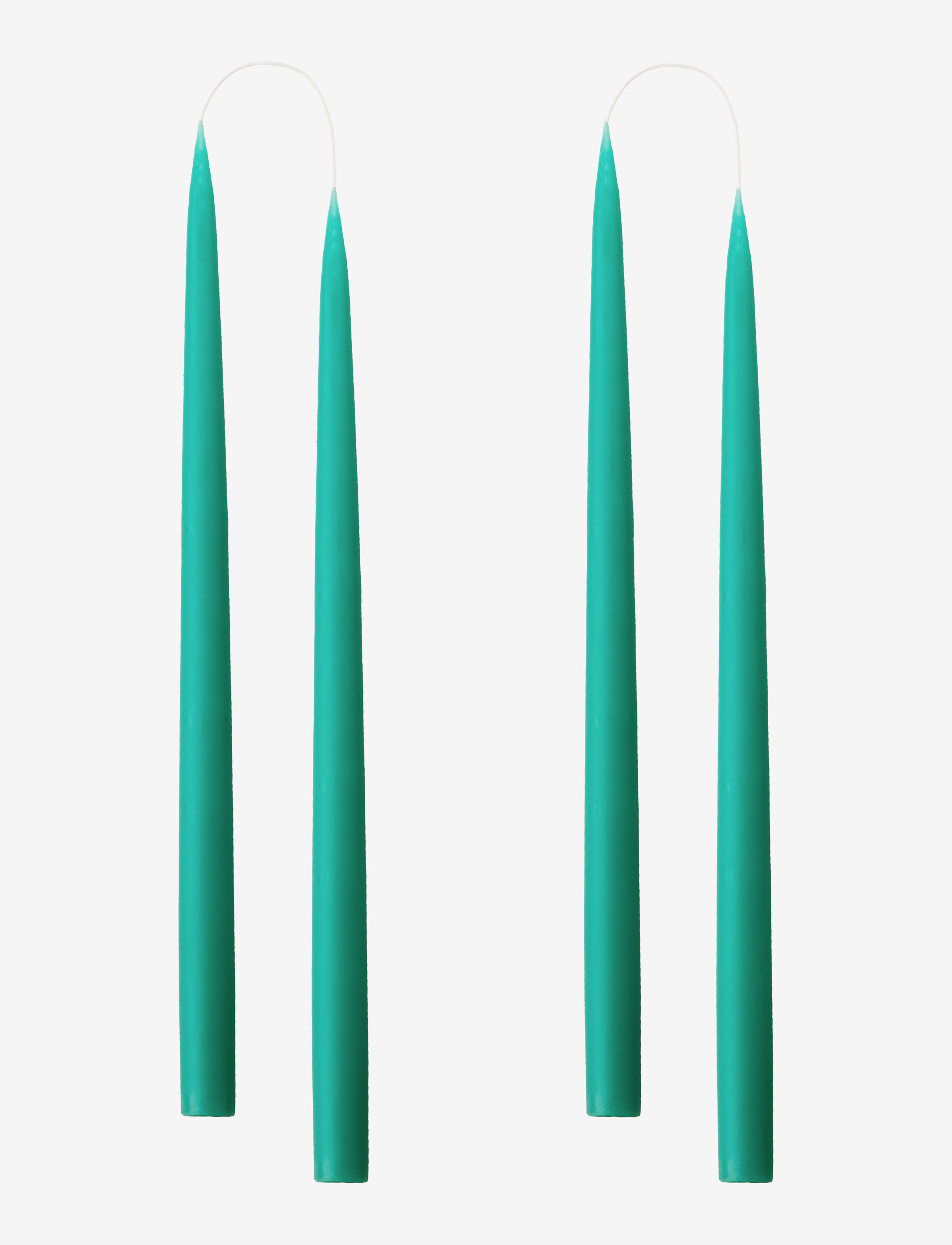 Kunstindustrien Hand Dipped Candles, 4 pack - Küünlad - TURQUOISE / blue