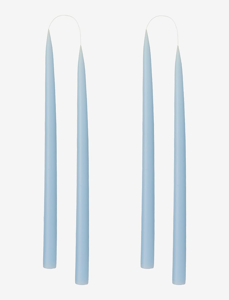 Kunstindustrien - Hand Dipped Candles, 4 pack - pikad küünlad - pastel blue - 1