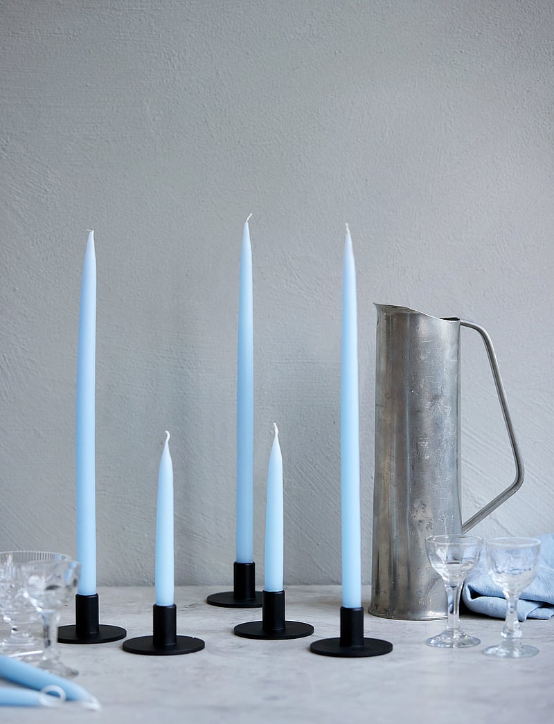 Kunstindustrien - Hand Dipped Candles, 4 pack - pikad küünlad - pastel blue - 0