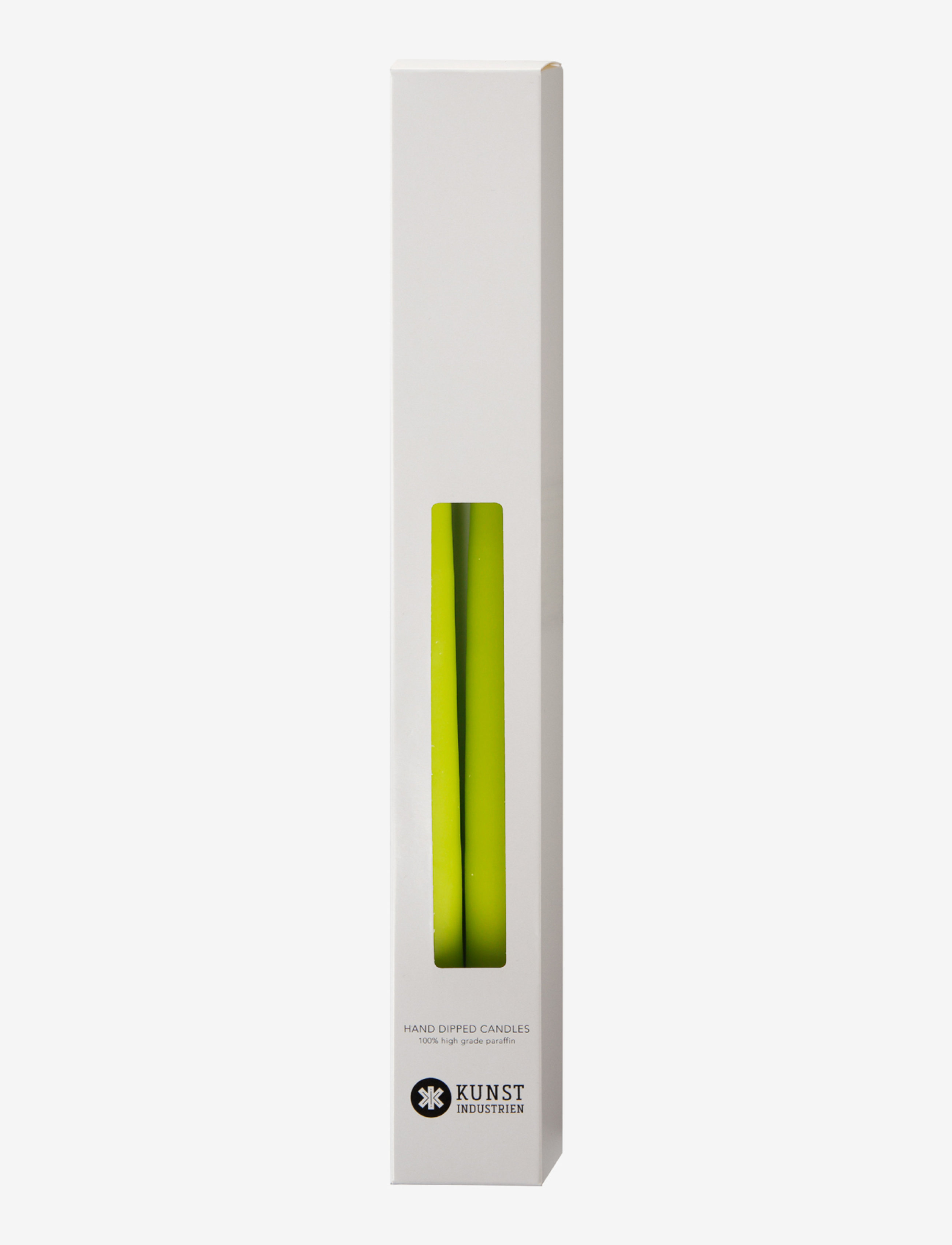 Kunstindustrien - Hand Dipped Candles, 4 pack - kronljus - lime - 2