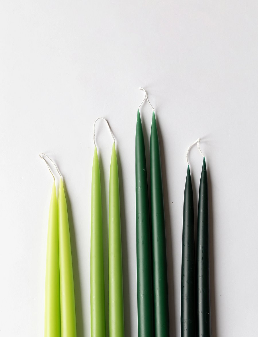 Kunstindustrien - Hand Dipped Candles, 4 pack - madalaimad hinnad - lime - 3