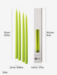 Kunstindustrien - Hand Dipped Candles, 4 pack - lowest prices - lime - 2