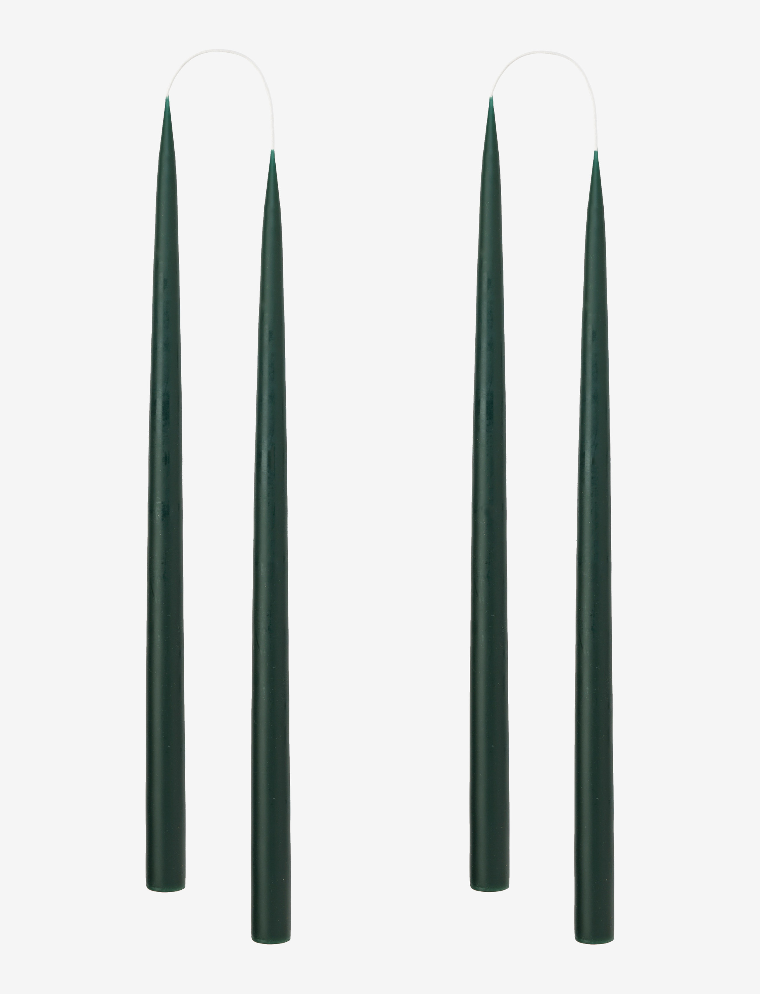 KUNSTINDUSTRIEN Hand Dipped Candles, 4 Pack Grün - One Size - Unisex