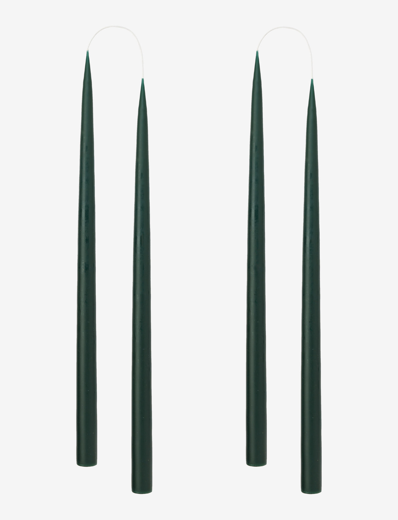 Kunstindustrien - Hand Dipped Candles, 4 pack - laveste priser - forrest green - 0