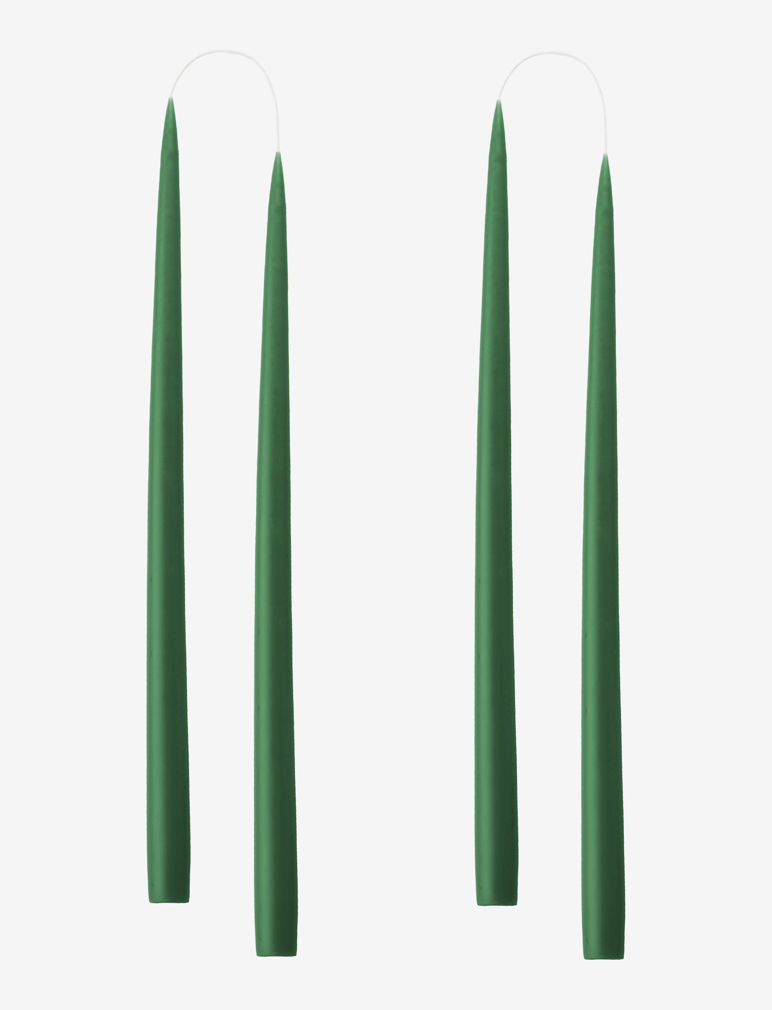 Kunstindustrien Hand Dipped Candles, 4 pack - Kunstindustrien - BOTTLE GREEN / green