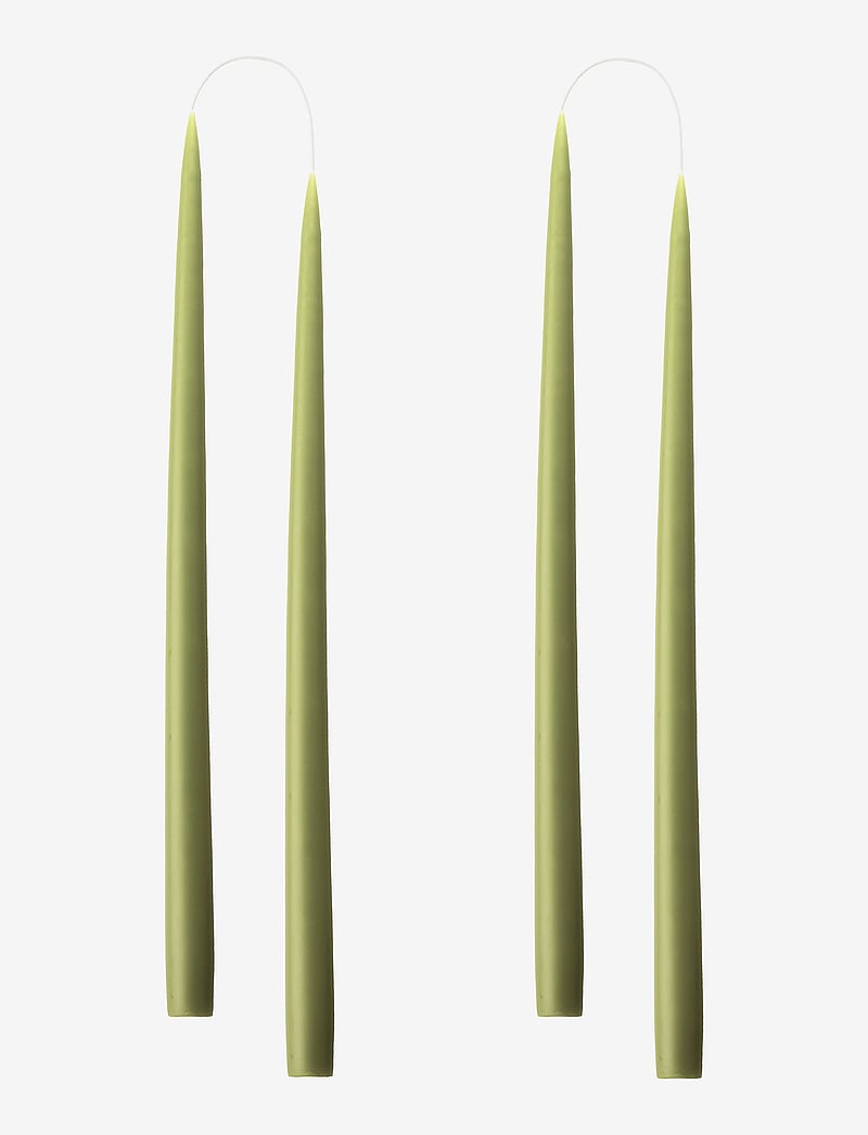 Kunstindustrien - Hand Dipped Candles, 4 pack - die niedrigsten preise - olive green - 0