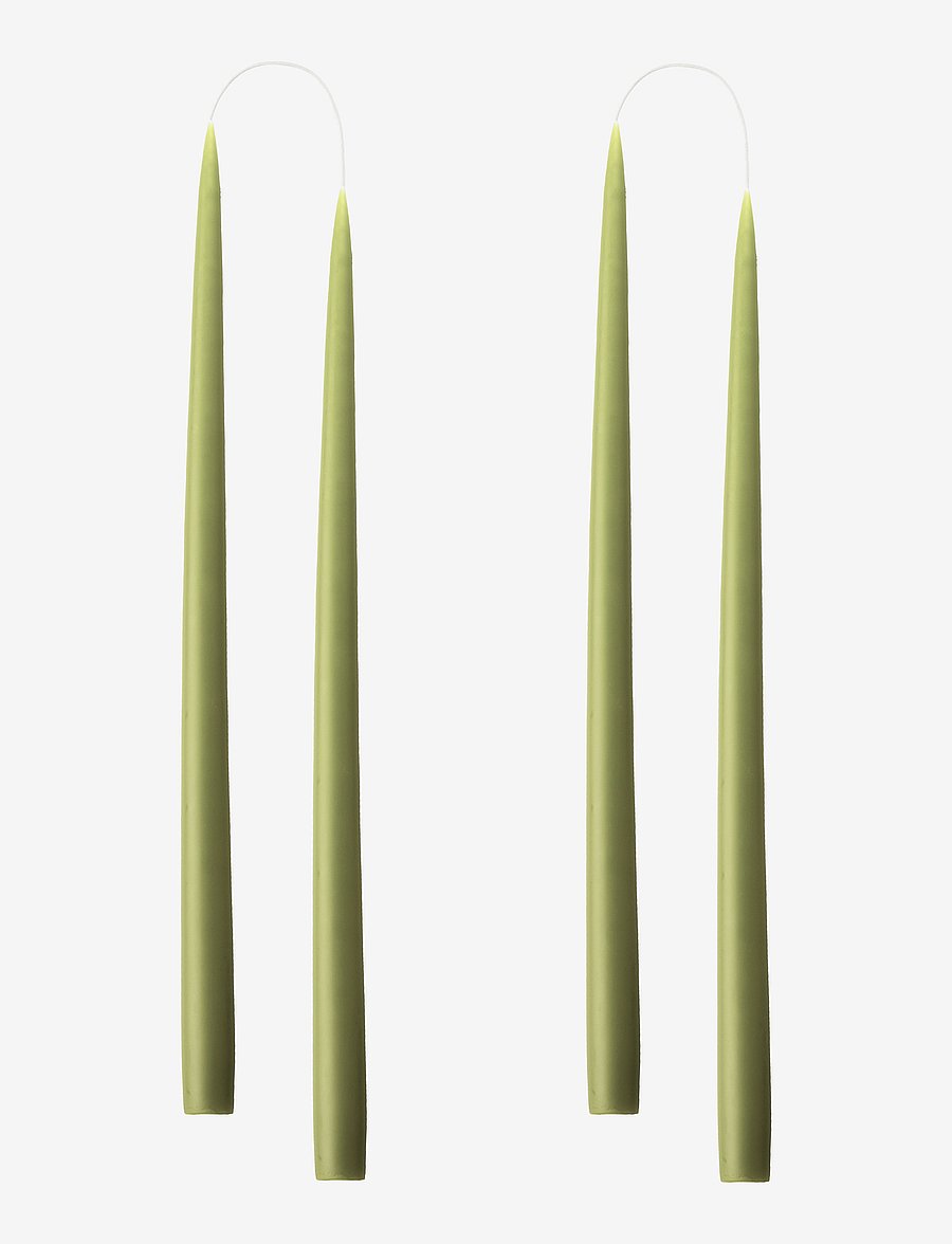 Kunstindustrien - Hand Dipped Candles, 4 pack - madalaimad hinnad - olive green - 0