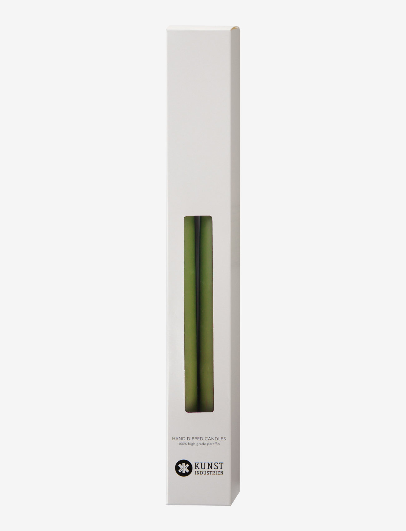 Kunstindustrien - Hand Dipped Candles, 4 pack - die niedrigsten preise - olive green - 1