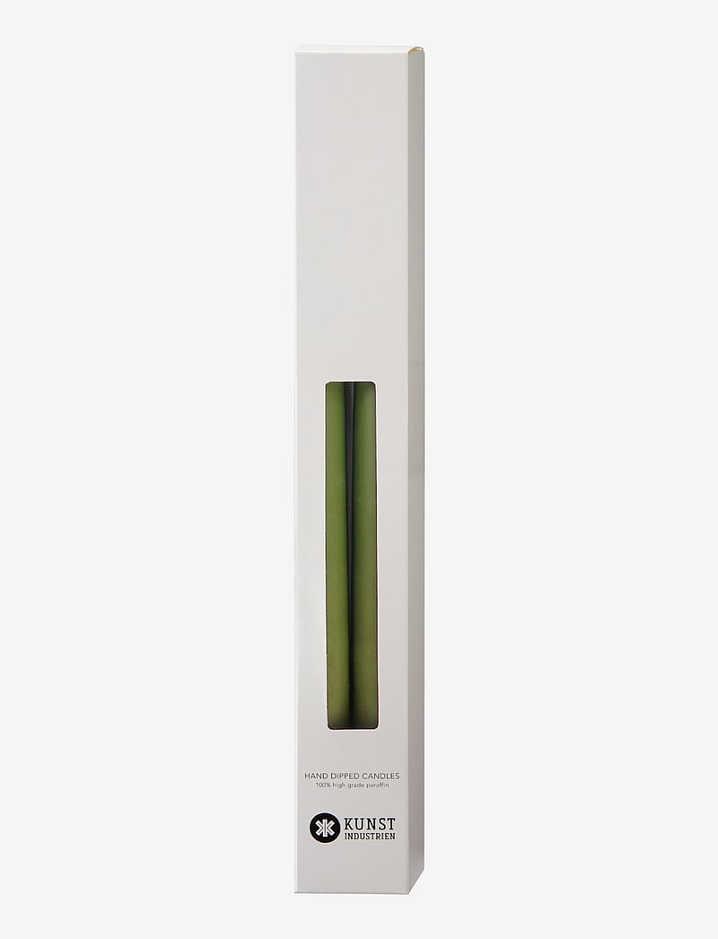 Kunstindustrien - Hand Dipped Candles, 4 pack - die niedrigsten preise - olive green - 1