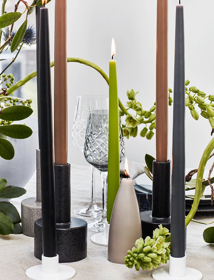 Kunstindustrien - Hand Dipped Candles, 4 pack - madalaimad hinnad - light green - 3