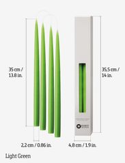Kunstindustrien - Hand Dipped Candles, 4 pack - lägsta priserna - light green - 2