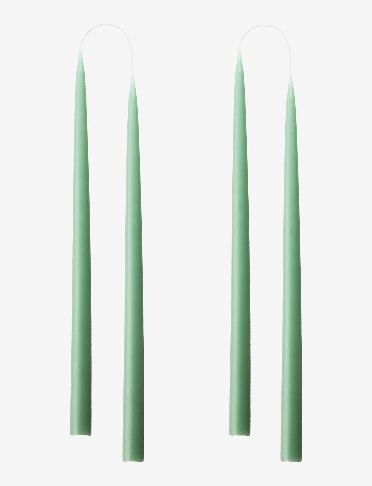 Kunstindustrien - Hand Dipped Candles, 4 pack - stagelys - dark reseda green - 1
