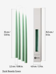 Kunstindustrien - Hand Dipped Candles, 4 pack - lowest prices - dark reseda green - 2