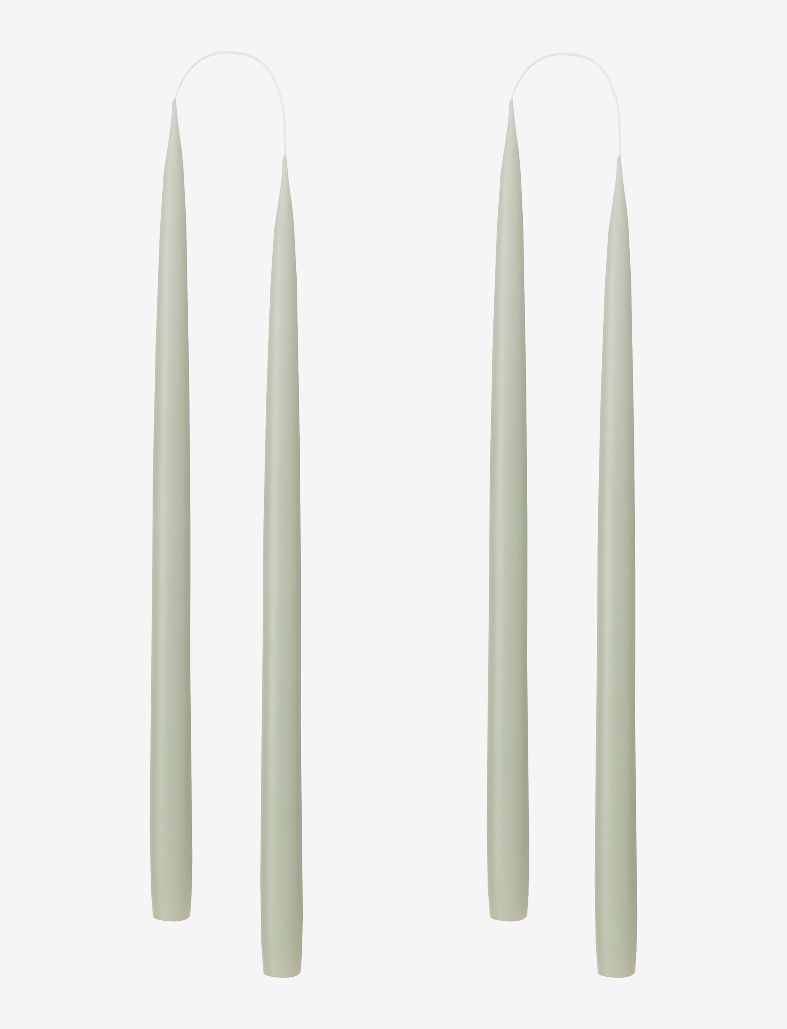 KUNSTINDUSTRIEN Hand Dipped Candles, 4 Pack Grün - One Size - Unisex