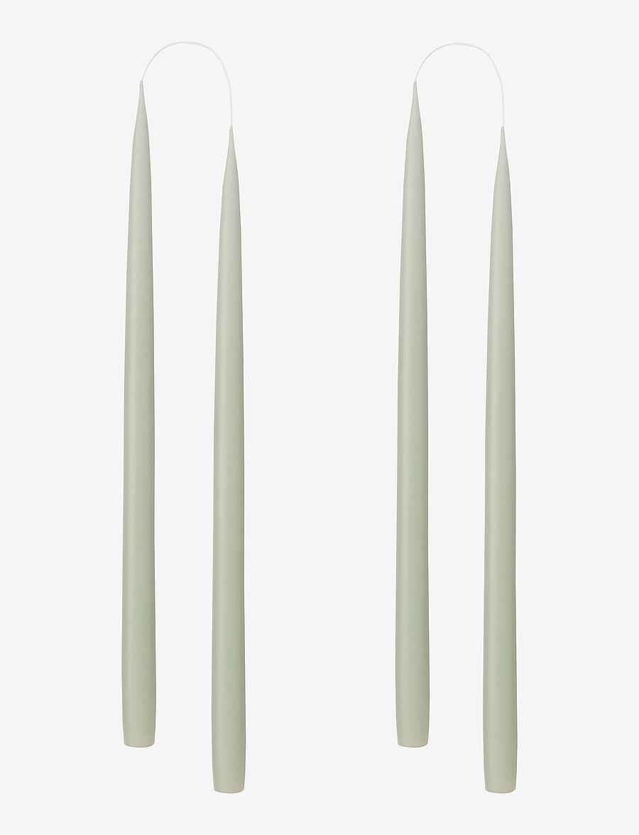 Kunstindustrien - Hand Dipped Candles, 4 pack - madalaimad hinnad - light reseda green - 0