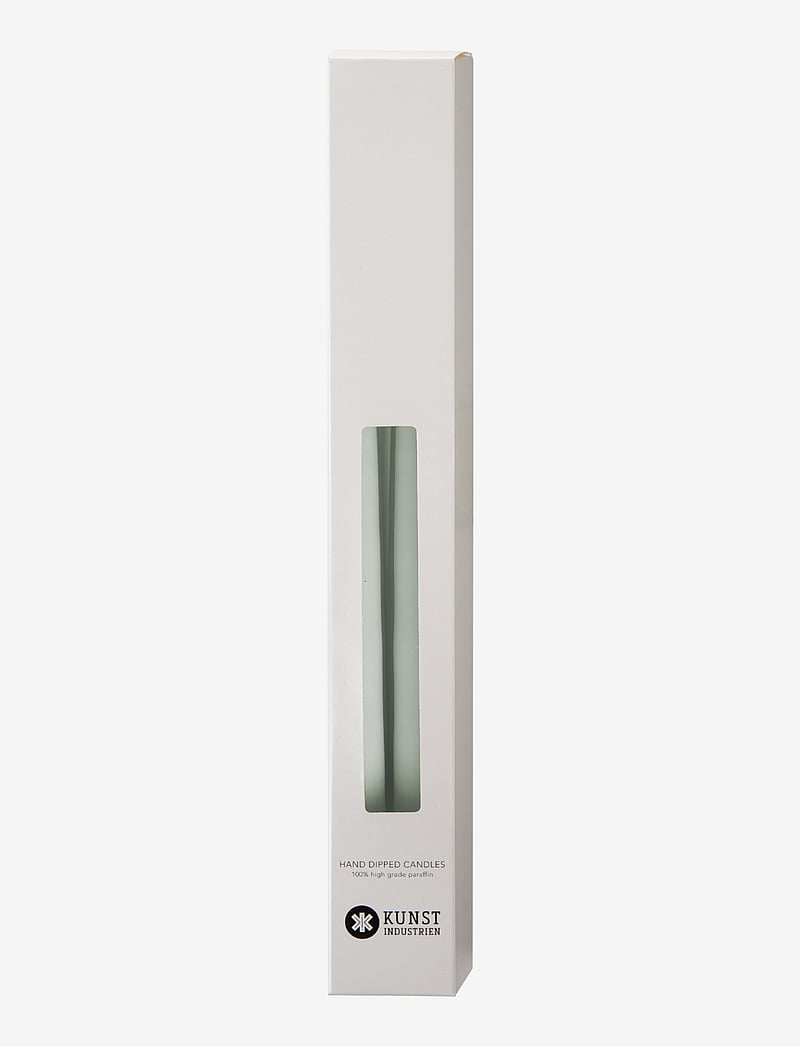 Kunstindustrien - Hand Dipped Candles, 4 pack - pikad küünlad - light reseda green - 2