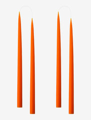 Hand Dipped Candles, 4 pack - ORANGE