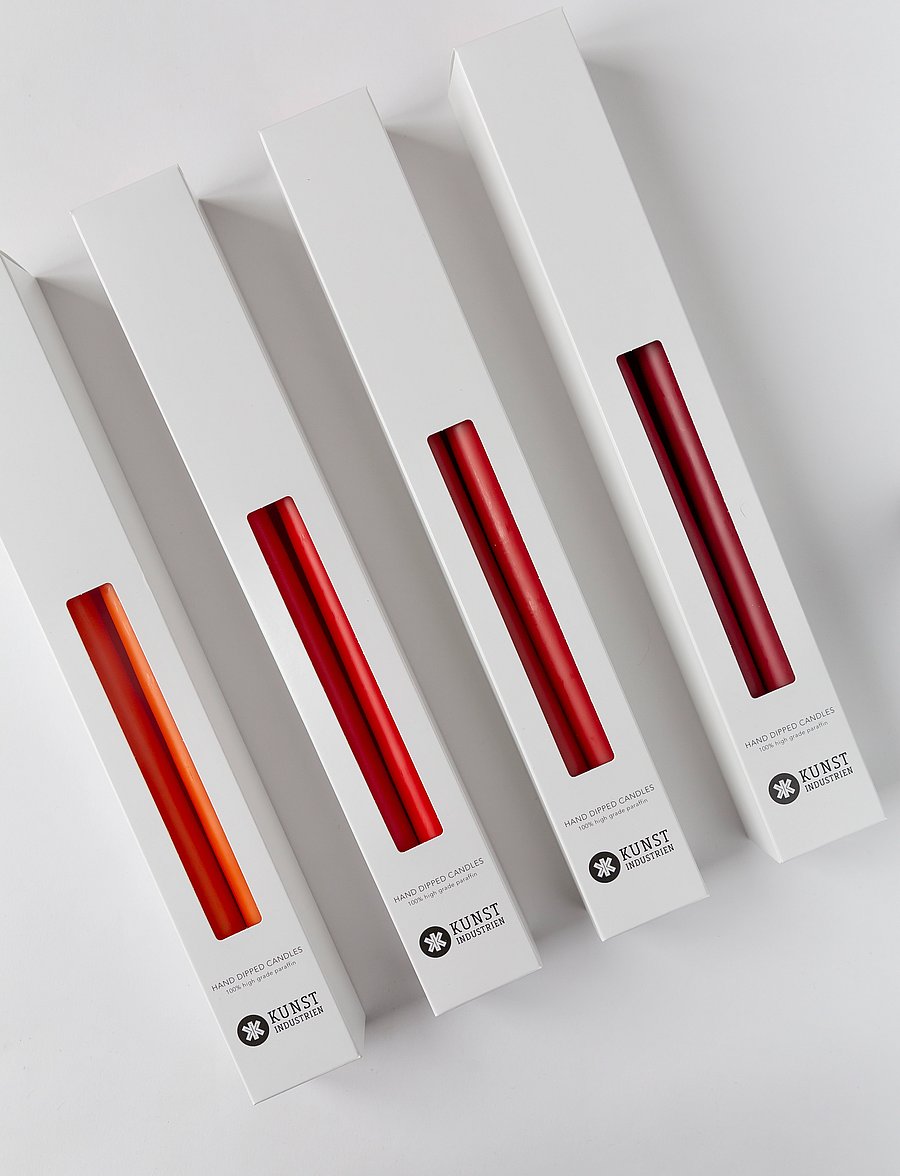 Kunstindustrien - Hand Dipped Candles, 4 pack - madalaimad hinnad - rust - 3