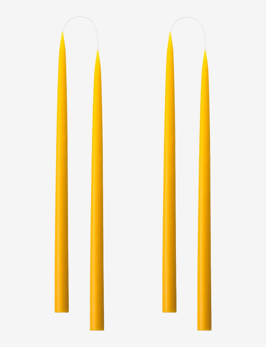 Kunstindustrien - Hand Dipped Candles, 4 pack - madalaimad hinnad - yellow - 0