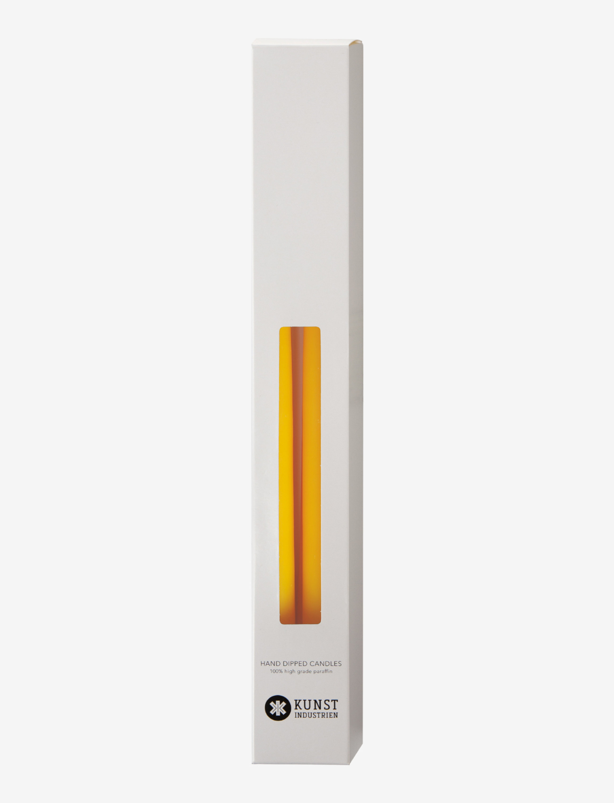 Kunstindustrien - Hand Dipped Candles, 4 pack - laveste priser - yellow - 1