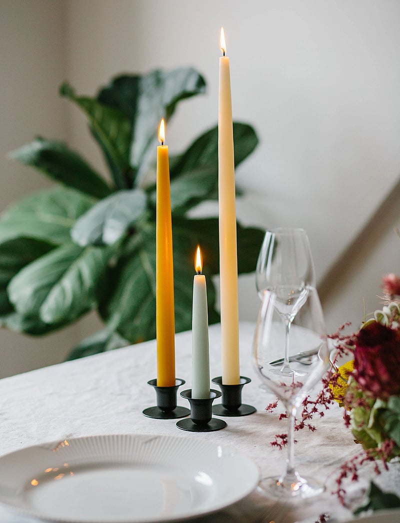 Kunstindustrien - Hand Dipped Candles, 4 pack - tischkerzen - yellow - 0