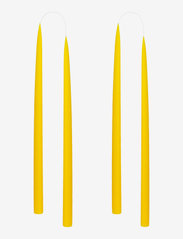 Kunstindustrien - Hand Dipped Candles, 4 pack - de laveste prisene - lemon yellow - 0