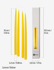 Kunstindustrien - Hand Dipped Candles, 4 pack - de laveste prisene - lemon yellow - 2