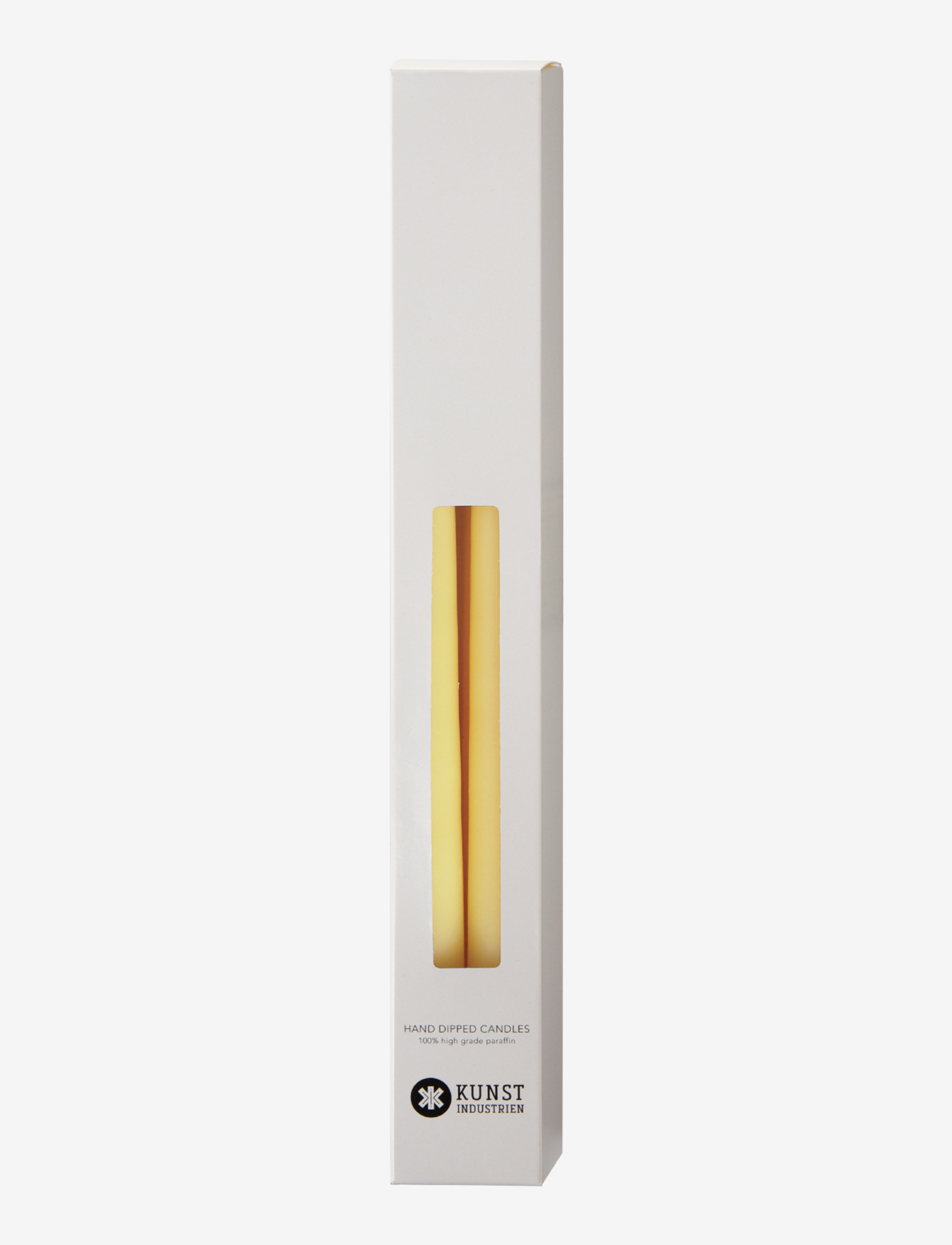 Kunstindustrien - Hand Dipped Candles, 4 pack - laveste priser - pastel yellow - 1