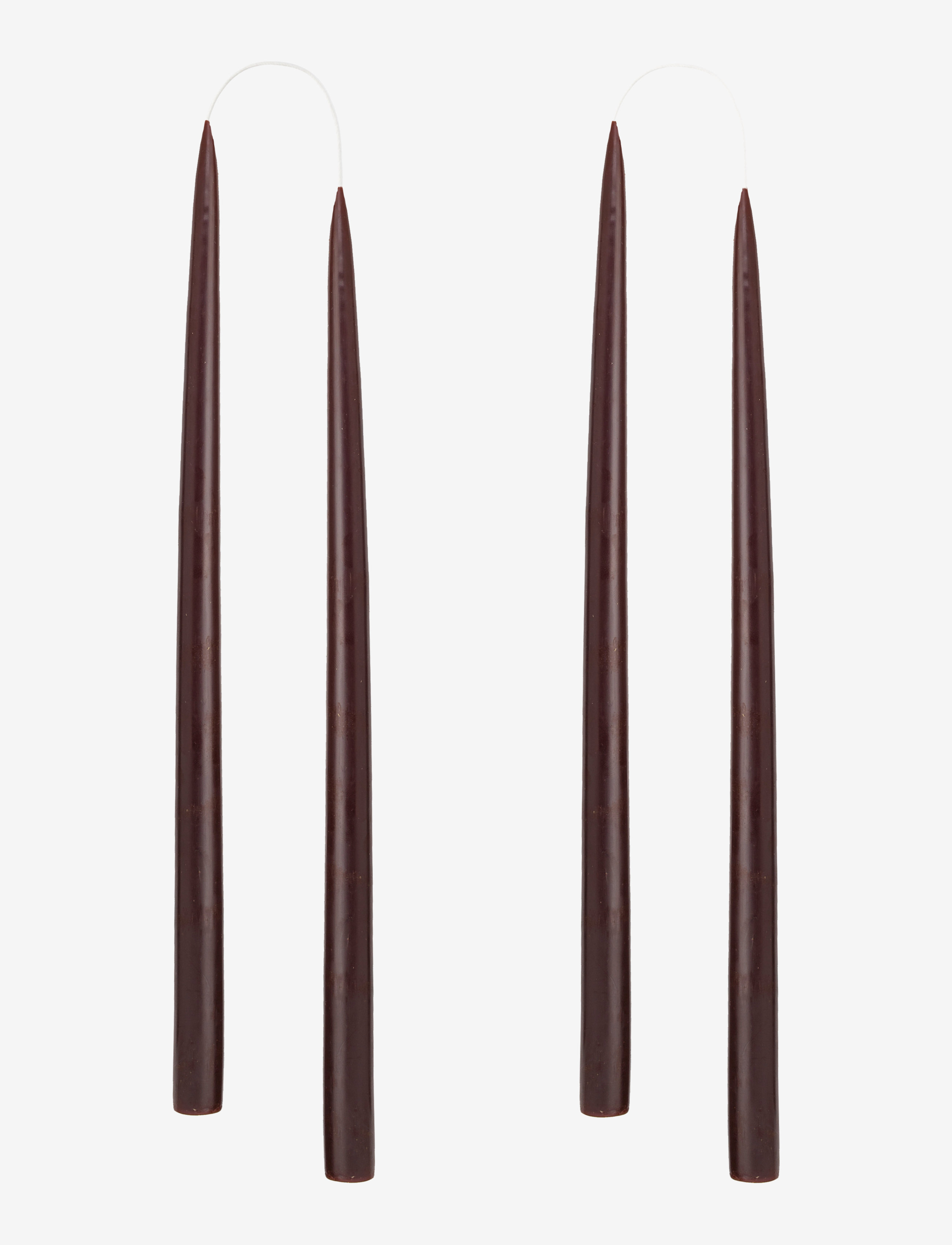 KUNSTINDUSTRIEN Hand Dipped Candles, 4 Pack Braun - One Size - Unisex