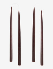 Hand Dipped Candles, 4 pack - CHOCOLATE BROWN