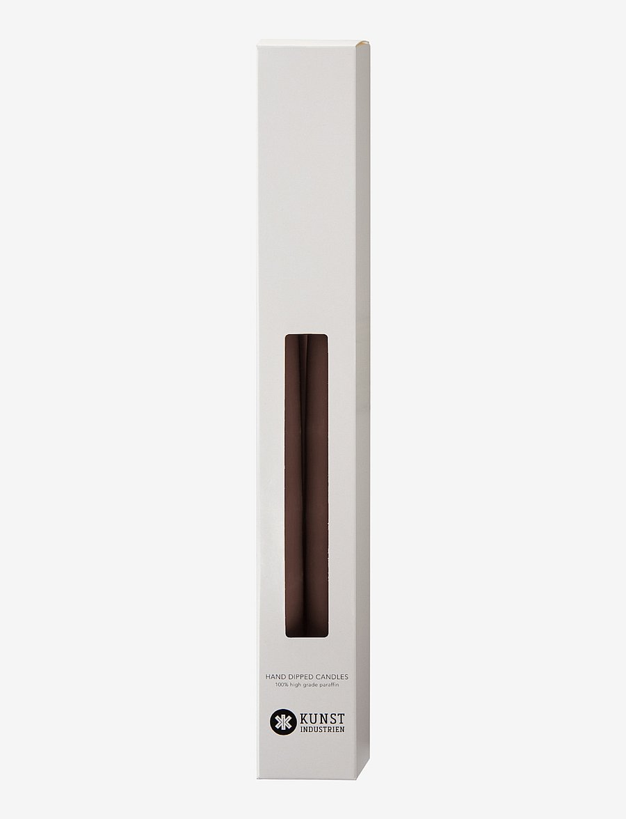 Kunstindustrien - Hand Dipped Candles, 4 pack - madalaimad hinnad - chocolate brown - 1