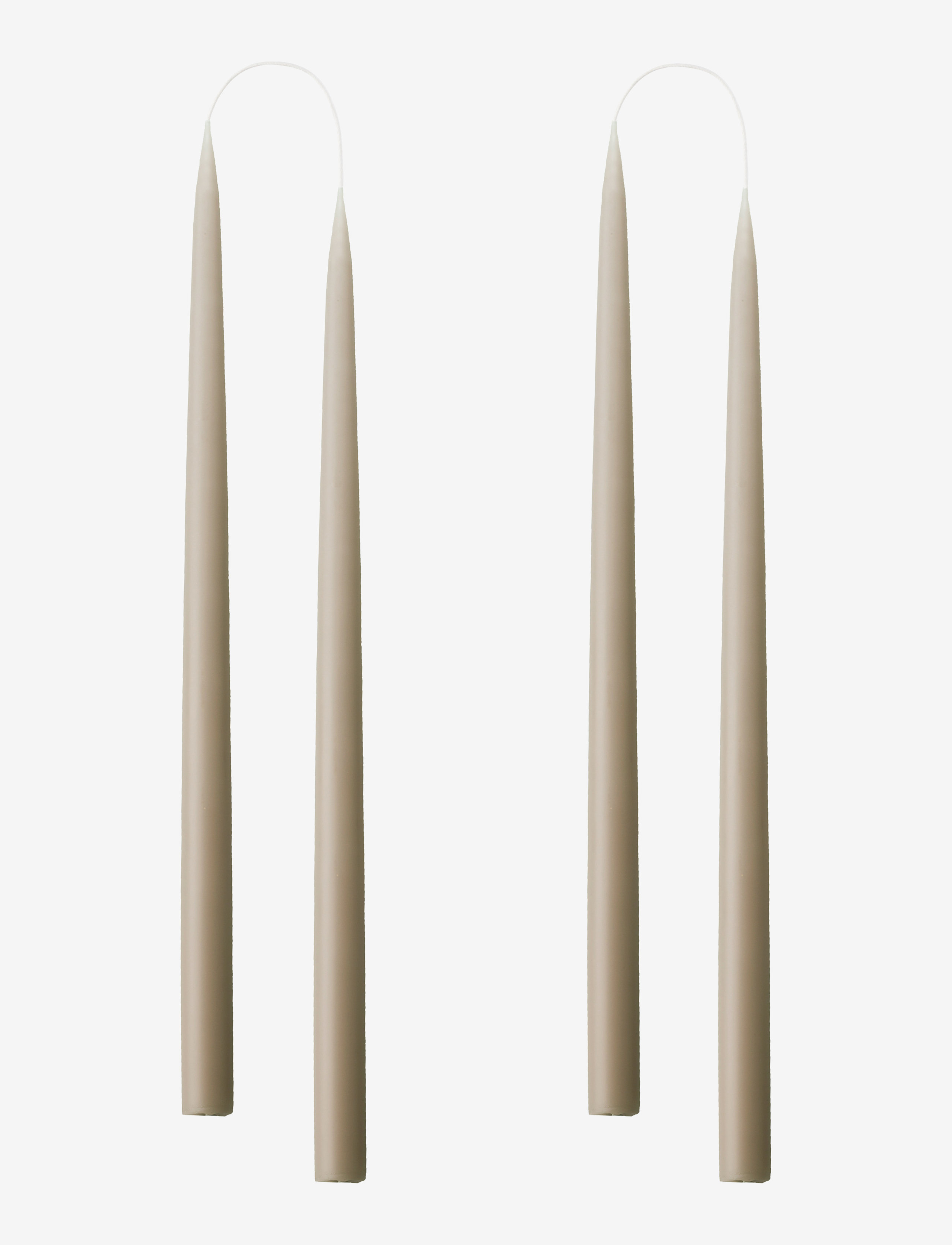 KUNSTINDUSTRIEN Hand Dipped Candles, 4 Pack Cream - One Size - Unisex