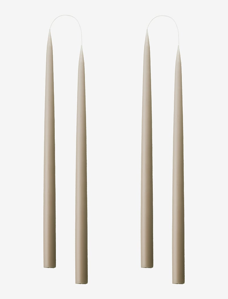 Kunstindustrien - Hand Dipped Candles, 4 pack - tischkerzen - linnen - 1
