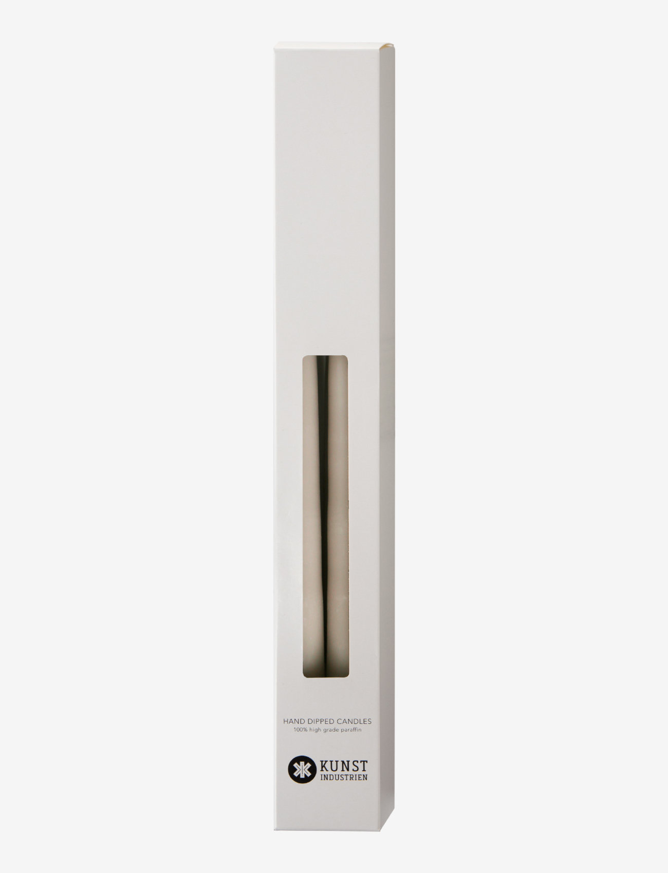 Kunstindustrien - Hand Dipped Candles, 4 pack - stagelys - linnen - 1