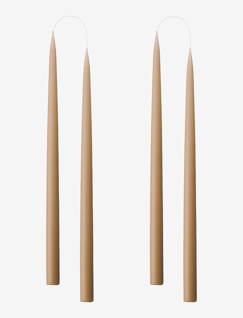 Kunstindustrien - Hand Dipped Candles, 4 pack - pikad küünlad - nougat - 0