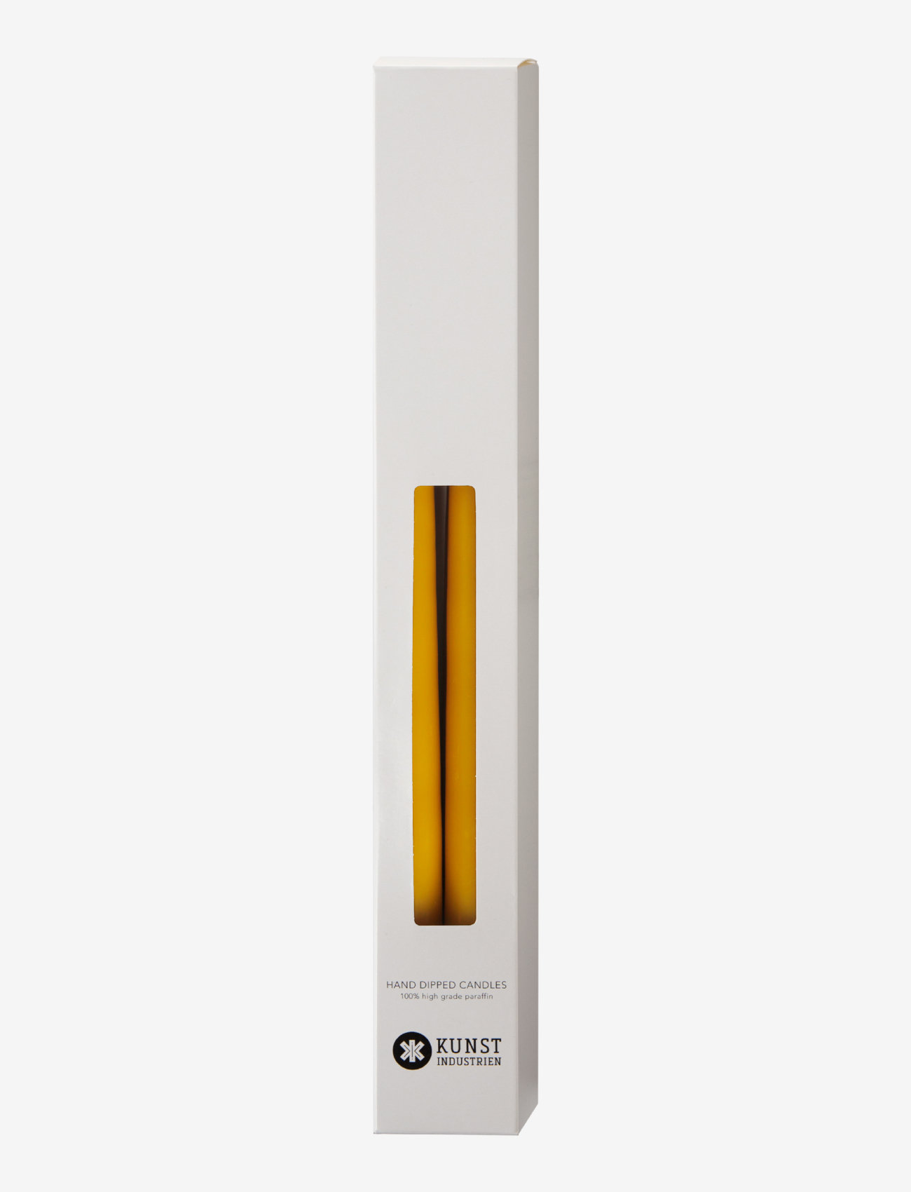 Kunstindustrien - Hand Dipped Candles, 4 pack - pikad küünlad - honey - 2