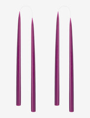 Kunstindustrien - Hand Dipped Candles, 4 pack - de laveste prisene - heather - 0